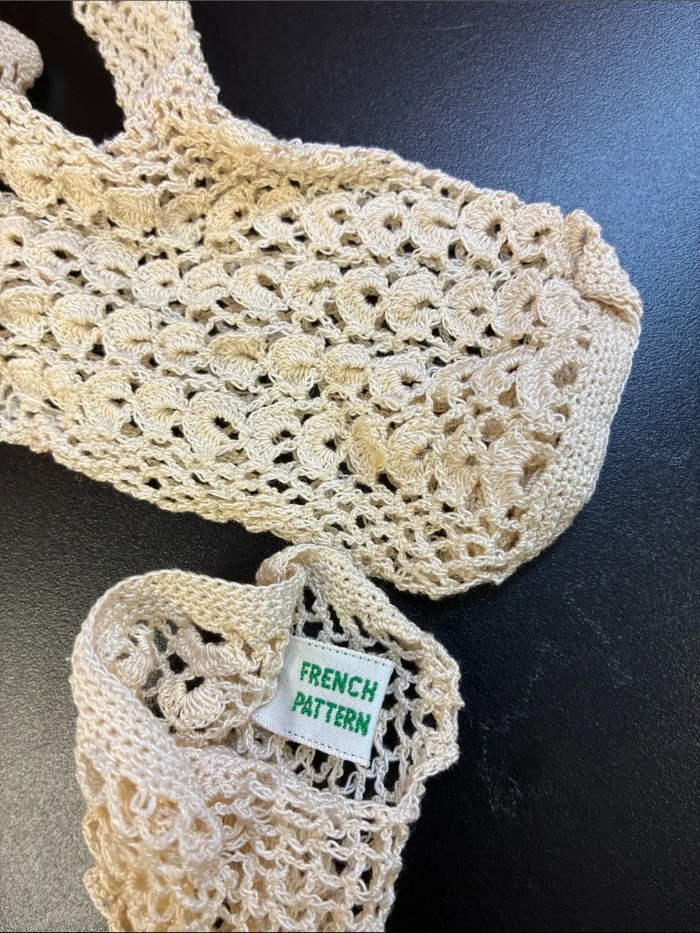 Handmade Crochet french pattern Lace Women's Gloves in Cream made in lebanon